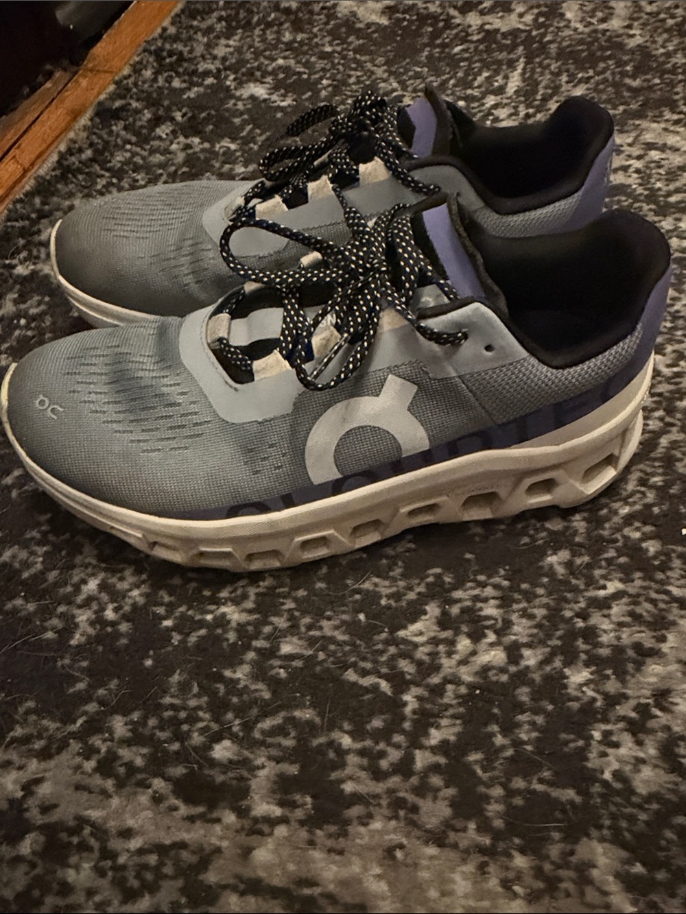 On Running Cloudmonster Light Blue Athletic Sneakers